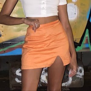 Verge Girl orange mini skirt